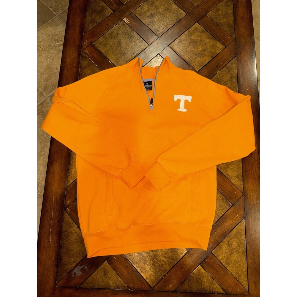 Tennessee Volunteers Colosseum Logo 1/4 ZIP Jacket Tennessee Orange Size Small